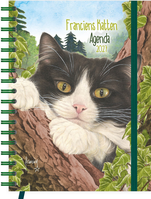 Franciens katten Bureau-agenda (zachte kaft) Bailey 2027