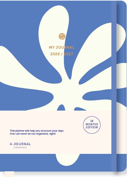 My Journal school Diary 2026/2027 Abstract Blue 18 maanden