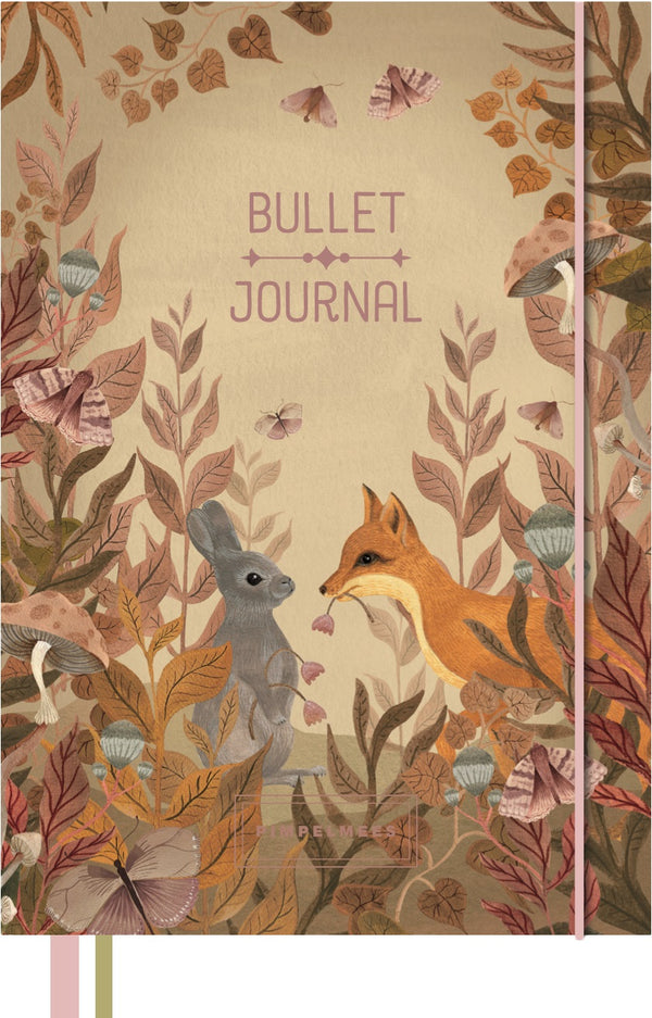 Pimpelmees Magical Forest bullet journal fox gold