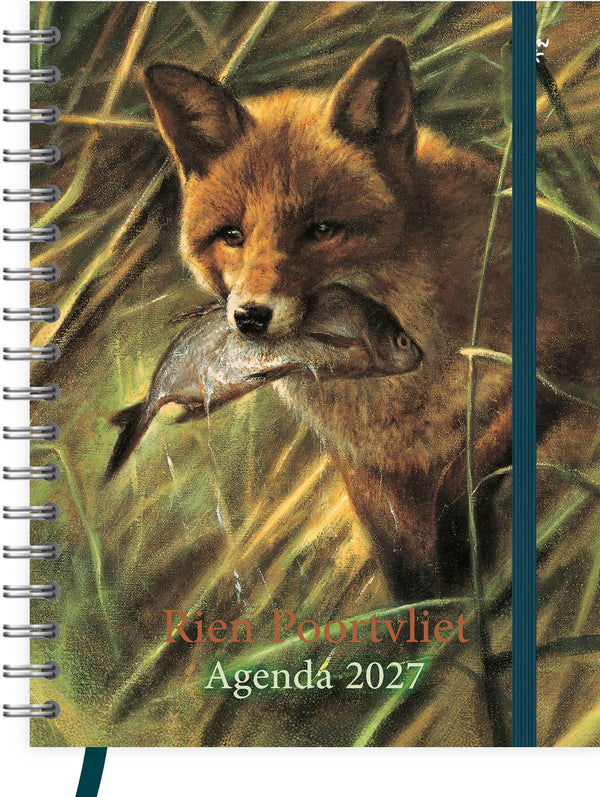 Rien Poortvliet bureau-agenda (zachte kaft) Vos 2027