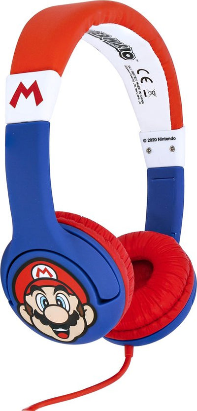 Super Mario - kinderkoptelefoon met volumebegrenzing - verstelbaar - comfortabel