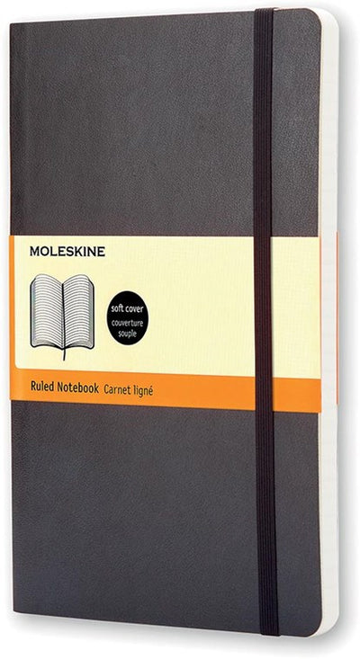 Moleskine Notebook Pocket Ruled Soft Cover Black