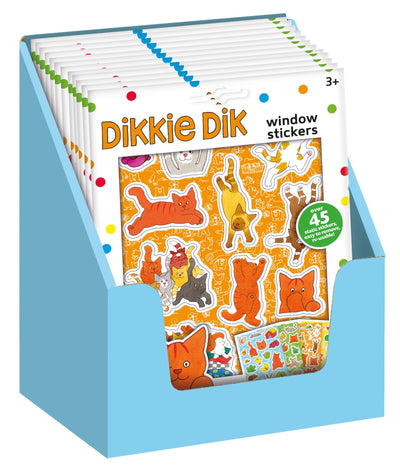 Dikkie Dik raamstickers (display 12 stuks)