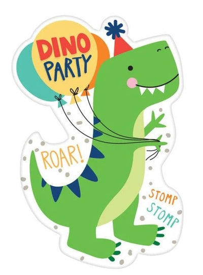 Dino 8 Uitnodigingen (6 stuks)