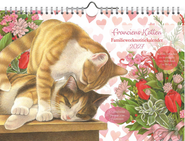 Franciens Katten FamilieWEEKnotitiekalender 2027 OBLONG