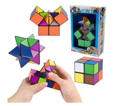 Magic Puzzle Cube 2-in-1 (12 stuks)
