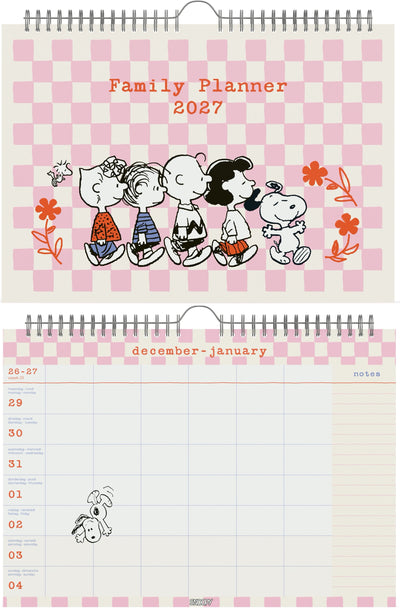 Snoopy - Peanuts Familieplanner 2027