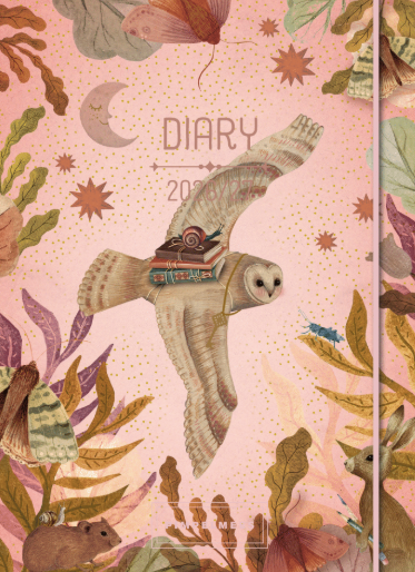Pimpelmees Magical Forest agenda 2026-2027 Owl Peach 18 maanden