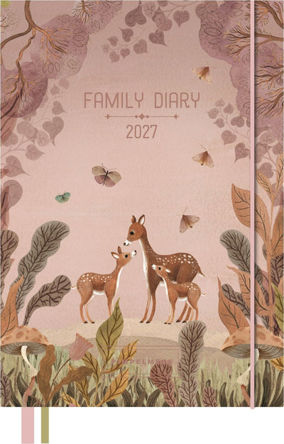 Pimpelmees Magical Forest familieagenda 2027 Deer Warm Red