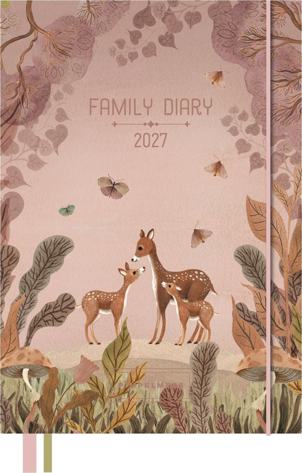 Pimpelmees Magical Forest familieagenda 2027 Deer Warm Red