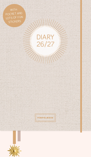 Pimpelmees Mono Savannah Stories agenda luxe edition 2026-2027 Warm Nude 18 maanden