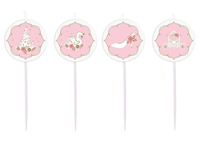 Princess for a day 4 mini Candles (6 stuks)