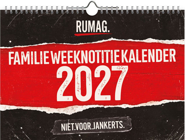 Rumag Familie weeknotitiekalender 2027 oblong