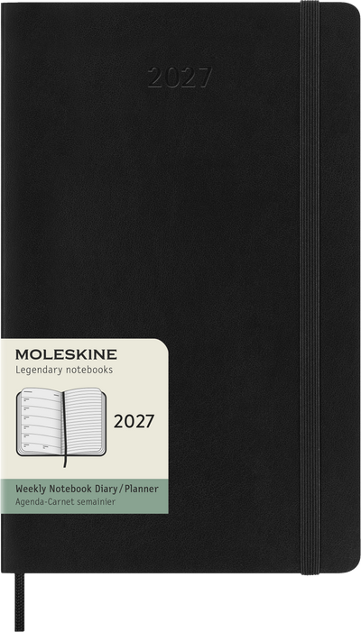 Moleskine Weekplanner Large 2027 Black Soft Cover