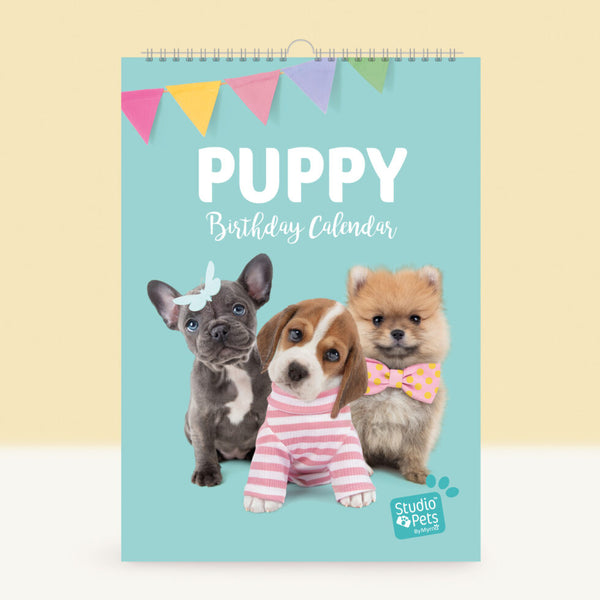 Verjaardagskalender Maandplanner Puppy Editie